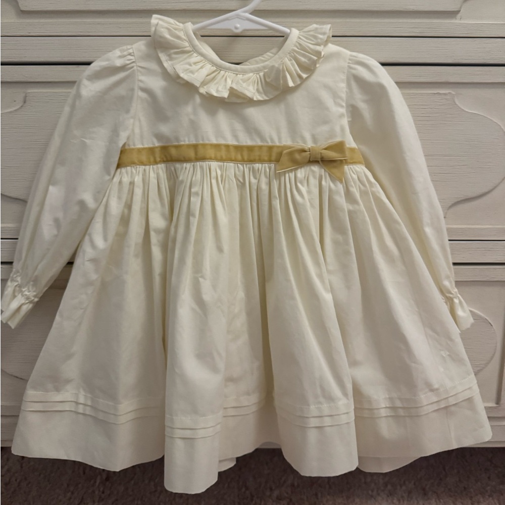Cream Dress with Gold Accent
